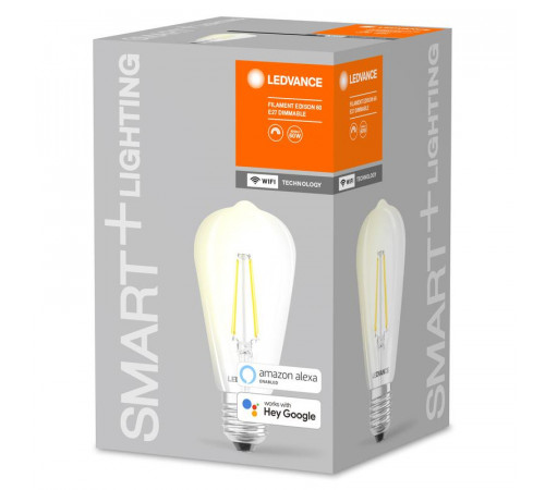 Лампа светодиодная SMART+ Filament Edison Dimmable 60 5.5Вт E27 LEDVANCE 4058075528277