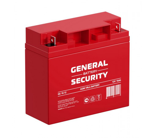 Аккумулятор 12В 18А.ч General Security GS18-12