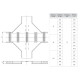 Ответвитель Х-образ. лестничный 100х300мм EKF xlt100300