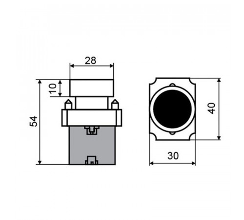 Кнопка XB2 зел. NO Rexant 36-5522