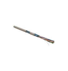 Кабель витая пара F/UTP кат.5E 4х2х0.51мм 24AWG solid PVC FUTP4-C5E-S24-IN-PVC-GY-305 сер. (м) Hyperline 42052