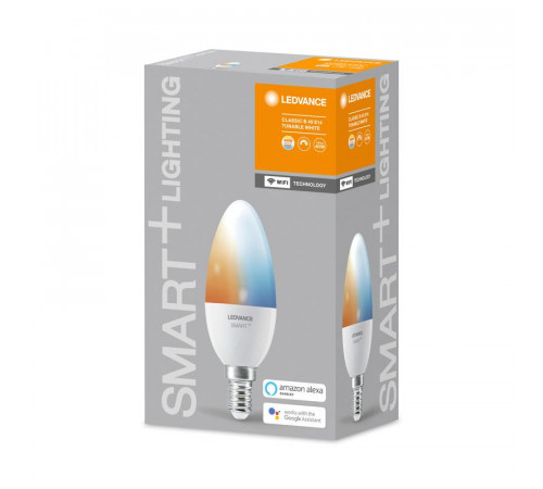 Лампа светодиодная SMART+ WiFi Candle Tunable White 40 5Вт/2700-6500К E14 LEDVANCE 4058075485556