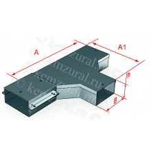 Короб тройниковый СТ 100х100 УХЛ1 (S=0.7мм) КЭМЗ 382 101001 57
