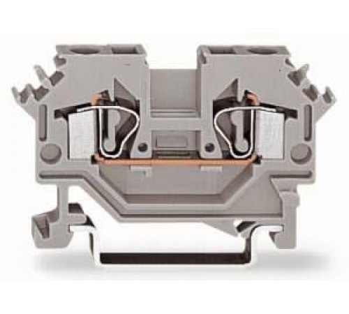 Клемма 2х(0.08-4) 29х53мм син. WAGO 281-604