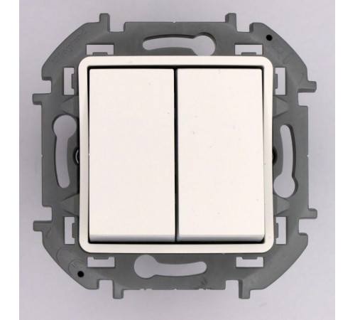 Переключатель модульный 2-кл. Inspiria 10AX 250В бел. Leg 673655