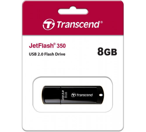 Флеш-накопитель TS8GJF350 8GB JetFlash 350 (Black) USB 2.0 Transcend 1000501690