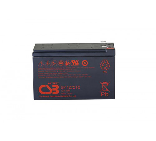 Аккумулятор 12В 7.2А.ч CSB GP1272 F2 (12V28W) CSB