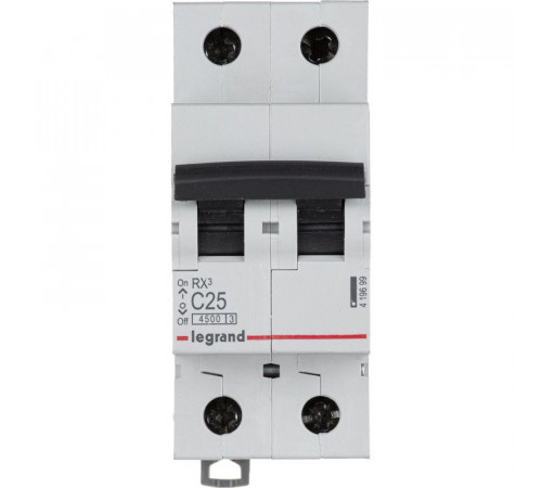Выключатель автоматический модульный 2п C 25А 4.5кА RX3 Leg 419699