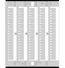 Табличка маркировочная горизонт. CNU/8/501 с "501" по "550" (уп.500шт) DKC ZN8501H