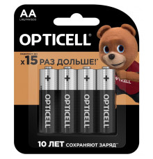 Элемент питания алкалиновый AA/LR6 (блист. 4шт) Basic Opticell 5051001