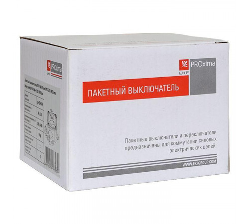 Выключатель пакетный 1-кл. 40А IP56 ПВ2-40 М1 пл. беж. EKF pv-2-40-4