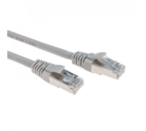 Патч-корд S/FTP CAT 6A (10G) RJ45-RJ45 28AWG LSZH сер. 1м Rexant 02-0390-1