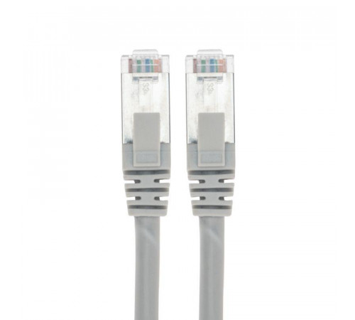 Патч-корд S/FTP CAT 6A (10G) RJ45-RJ45 28AWG LSZH сер. 1м Rexant 02-0390-1