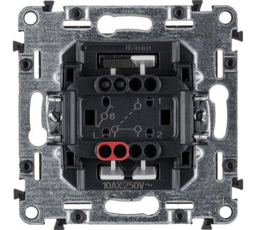 Переключатель 1-кл. СП Valena Life 10А IP20 250В 10AX с лицев. панелью безвинтов. зажимы механизм сл. кость Leg 752506