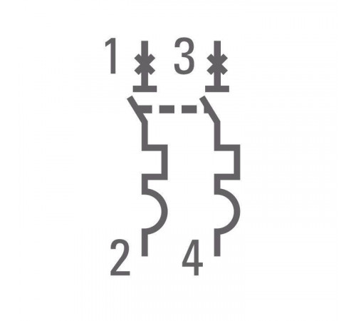 Выключатель автоматический модульный 2п C 4А 4.5кА ВА 47-63 PROxima EKF mcb4763-2-04C-pro