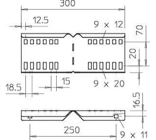 Комплект соединительный угловой для лотка H110 LWVG 110 VA4301 (болт+шайба+гайка) OBO 6216590