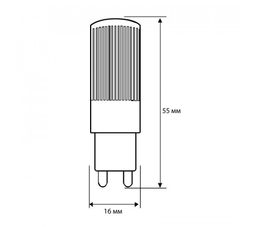 Лампа светодиодная LED5-G9-NF/830/G9 5Вт 220В Camelion 13704