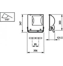 Светильник RVP151 MHN-TD70W IC A 70Вт RX7s IP65 PHILIPS 910503695018