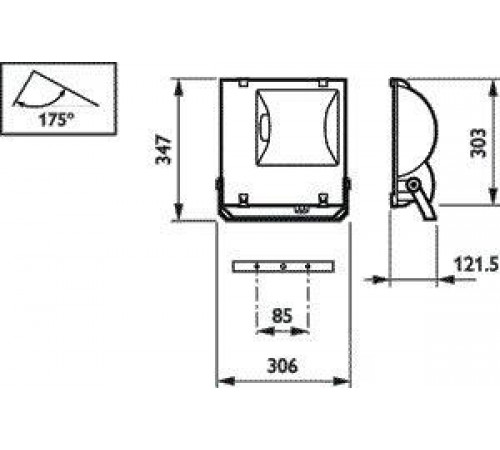 Светильник RVP151 MHN-TD70W IC A 70Вт RX7s IP65 PHILIPS 910503695018