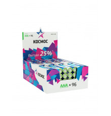 Элемент питания алкалиновый AAA/LR03 (уп.96шт) КОСМОС KOCLR03_96BOX