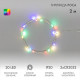 Гирлянда светодиодная "Роса" 2м 20LED мультиколор RGB 5Вт 4.5В IP20 провод прозр. элементы питания 2хCR2032 (в компл.) Neon-Night 303-009