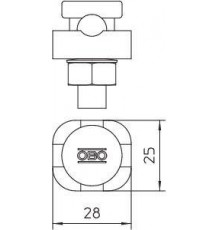 Соединитель для монтаж. d8-10 5001 DIN-FT OBO 5304105