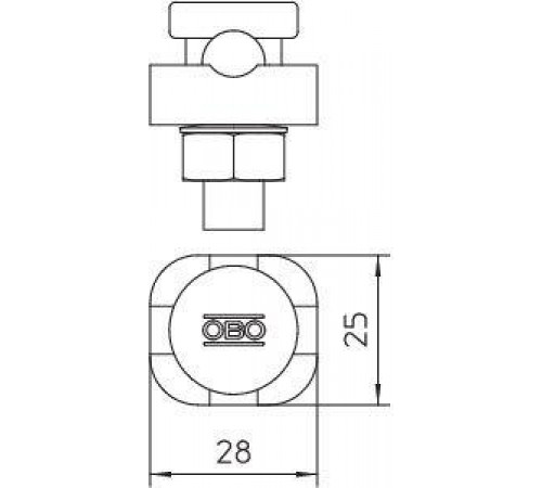 Соединитель для монтаж. d8-10 5001 DIN-FT OBO 5304105