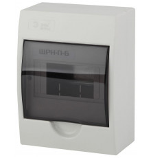 Бокс ЩРН-П-6 мод. навесной пластик IP41 SIMPLE NO-box_simple-plastic_6_surface ЭРА Б0041522