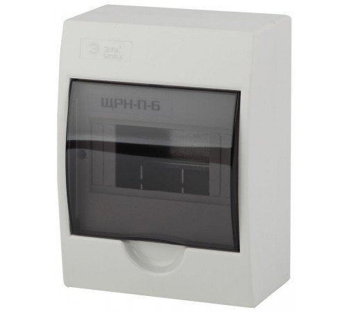 Бокс ЩРН-П-6 мод. навесной пластик IP41 SIMPLE NO-box_simple-plastic_6_surface ЭРА Б0041522