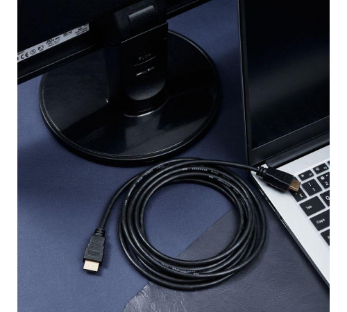 Шнур HDMI-HDMI gold 3м с фильтрами (PE bag) PROCONNECT 17-6205-6