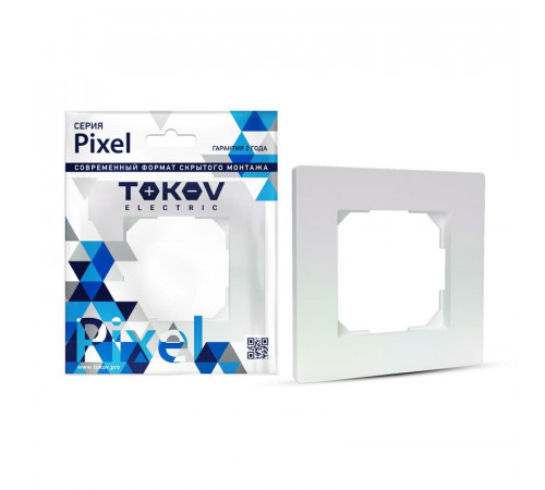 Рамка 1-м Pixel перламутр. TOKOV ELECTRIC TKE-PX-RM1-C04