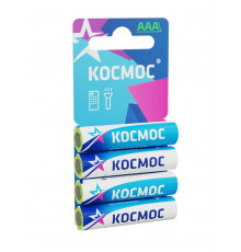 Элемент питания солевой AAA/R03 4хBL (блист.4шт) КОСМОС KOCR034BL