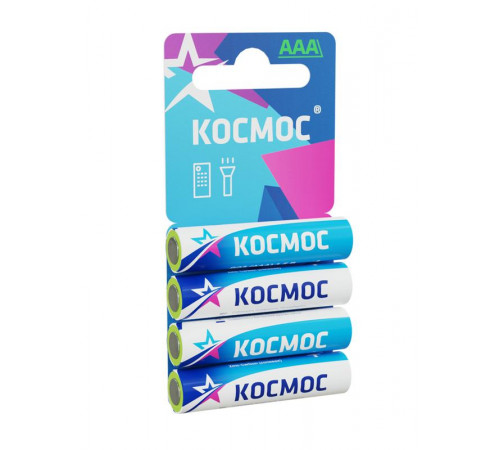 Элемент питания солевой AAA/R03 4хBL (блист.4шт) КОСМОС KOCR034BL