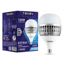 Лампа светодиодная 100Вт HP 6500К E40/E27 176-264В TOKOV ELECTRIC TKE-HP-E40/E27-100-6.5K