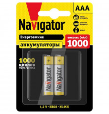 Аккумулятор AAA/HR03 94 462 NHR-1000-HR03-BP2 (блист.2шт) Navigator 94462