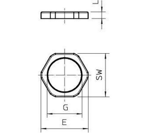 Контргайка PG-Резьба 116 VDE PG16 PA OBO 2048167