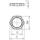 Контргайка PG-Резьба 116 VDE PG16 PA OBO 2048167