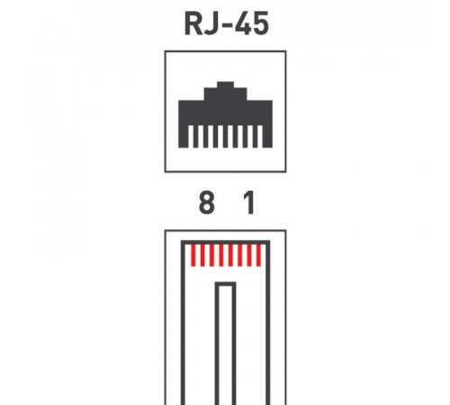 Разъем RJ45 8P8C кат.5E UTP (уп.100шт) PROCONNECT 05-1021-3