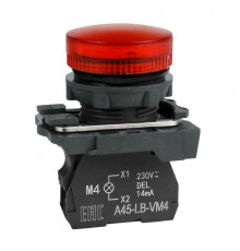 Лампа сигнальная OptiSignal D22 C5-L-B4 красн. пластик 24VAC/DC XB5AVB4 КЭАЗ 332191