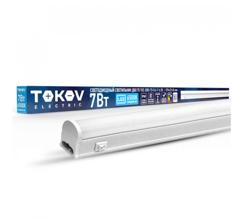 Светильник светодиодный ДБО Т5 7Вт 6.5К IP40 TOKOV ELECTRIC TKE-DBO-T5-0.6-7-6.5K