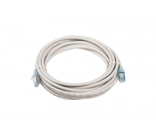 Патч-корд PC-LPM-STP-RJ45-RJ45-C6-5M-LSZH-GY F/UTP экран. кат.6 LSZH 5м сер. Hyperline 42377