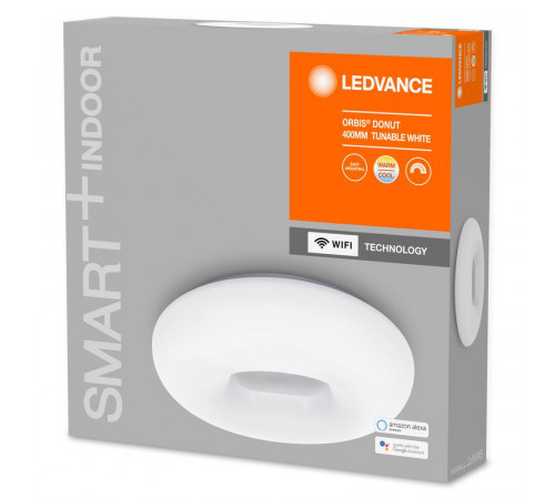 Светильник светодиодный SMART WIFI ORBIS DONUT RD 400 TW WT LEDVANCE 4058075486300