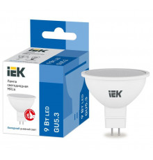 Лампа светодиодная MR16 софит 9Вт 230В 6500К GU5.3 IEK LLE-MR16-9-230-65-GU5