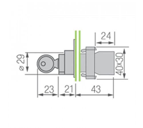 Переключатель BD32 3P с замком NO Rexant 36-5553