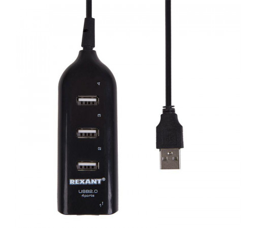 Разветвитель USB 2.0 на 4 порта Rexant 18-4105