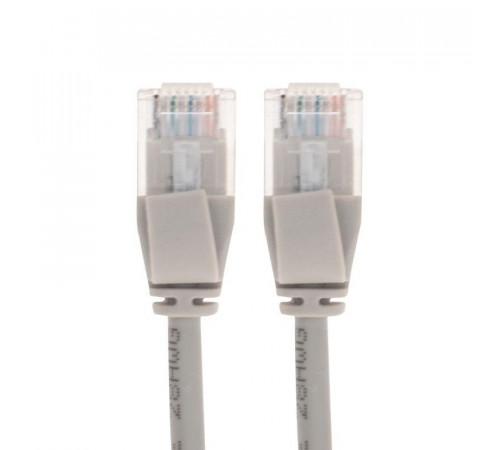 Патч-корд U/UTP CAT 6A (10G) RJ45-RJ45 28AWG LSZH сер. 1м Rexant 02-0380-1