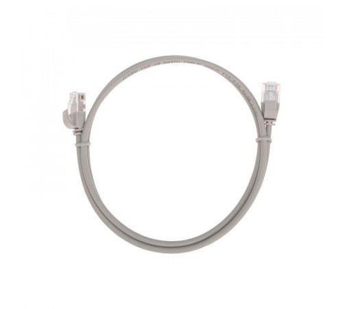 Патч-корд U/UTP CAT 6A (10G) RJ45-RJ45 28AWG LSZH сер. 1м Rexant 02-0380-1