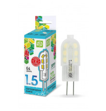 Лампа светодиодная LED-JC-standard 1.5Вт капсульная 4000К нейтр. бел. G4 135лм 12В ASD 4690612003290