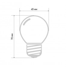 Лампа светодиодная шар E27 3LED d45мм RGB Neon-Night 405-513