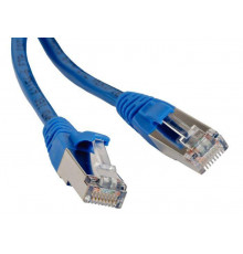 Патч-корд PC-LPM-STP-RJ45-RJ45-C5e-1.5M-LSZH-BL FTP экран. кат 5e 1.5м син. Hyperline 230091